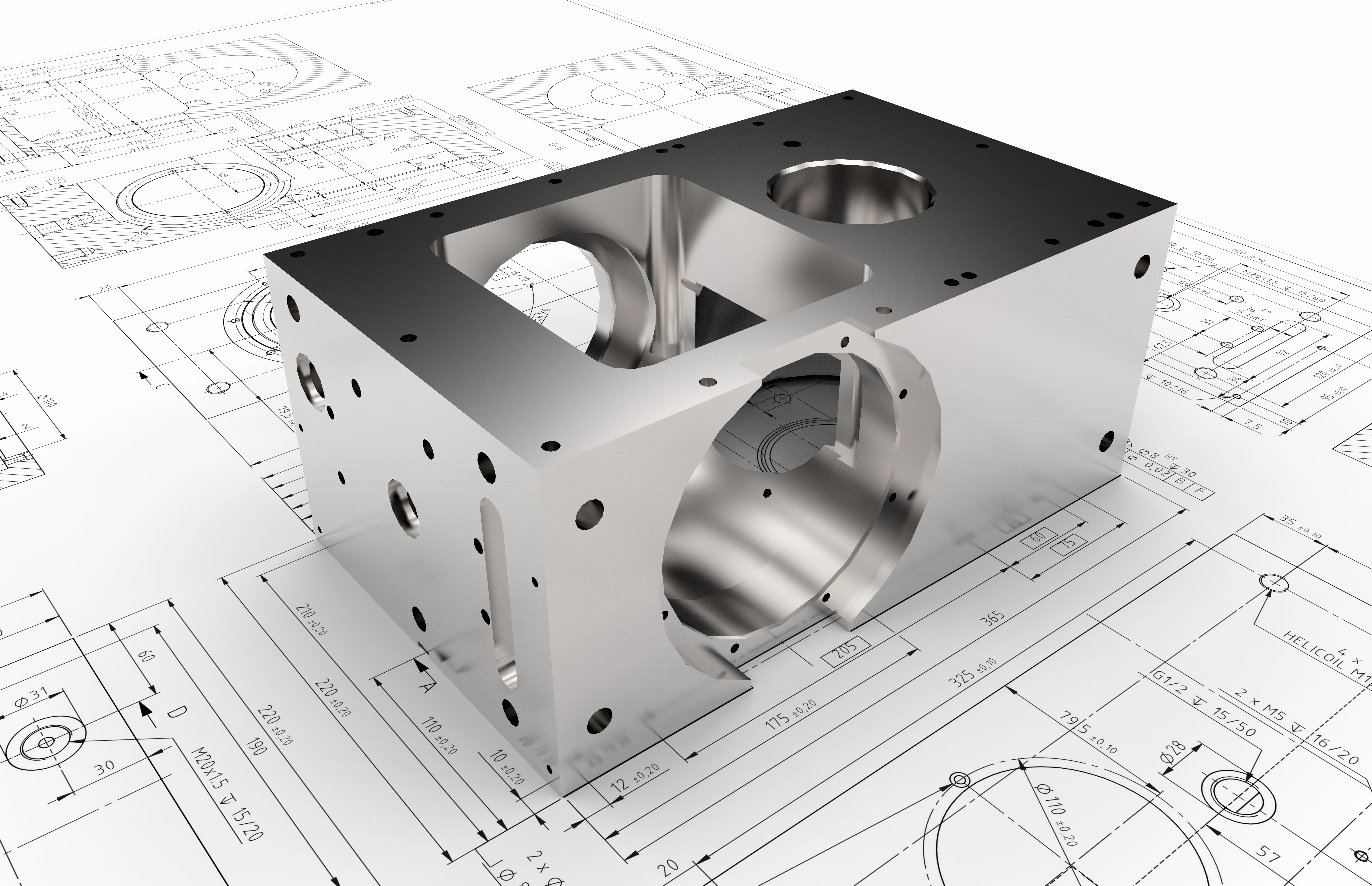 Pulverbeschichtete Maschinengehäuse und Abdeckungen